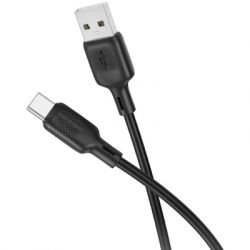 ���� ������ USB 2.0 AM to USB-C 2.0m silicone black BOROFONE (6941991115509) - �������� 2
