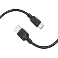 ���� ������ USB 2.0 AM to USB-C 2.0m silicone black BOROFONE (6941991115509) - �������� 3