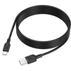���� ������ USB 2.0 AM to USB-C 2.0m silicone black BOROFONE (6941991115509) - �������� 4