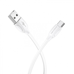 ���� ������ USB 2.0 AM to USB-C 1.0m 3A white BOROFONE (6931474701800) - �������� 2