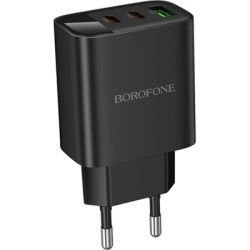 �������� ������� BOROFONE BA98A 2xUSB-C PD30W + 1xUSB 18W digital display black (6941991120510) - �������� 5