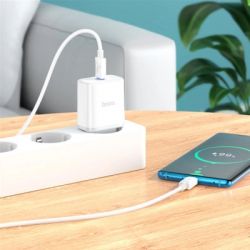Зарядний пристрій HOCO C104A USB-C PD20W + cable USB-C to USB-C white (6931474782915) - Картинка 9