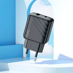 �������� ������� HOCO CS23A USB-C PD30W + 1xUSB QC3.0 + cable USB-C to Lightning black (6942007609951) - �������� 7