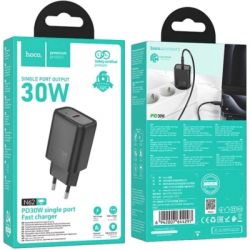 Зарядний пристрій HOCO N62 USB-C PD30W black (6942007644297) - Картинка 2