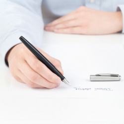 Ручка пір'яна Parker JOTTER 17 Originals Black CT FP F в Eco упаковці (15 611e) - Картинка 4