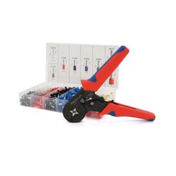 Затиск для клем Voltronic HCS8 6-4A, red + набір кабельних наконечників (HCS8 6-4A+VE1200) - Картинка 2