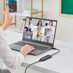 Концентратор XoKo USB-C 5-in-1 USB 3.0 + USB 2.0 + SD/TF + RJ45 100Mbps silver (XK-AC-350) - Картинка 6