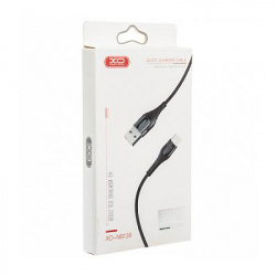 Дата кабель USB 2.0 AM to Lightning 1.0m 2A zinc alloy black XO (NB138-L-1-BK) - Картинка 2