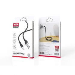 ���� ������ USB 2.0 AM to Lightning 1.0m 2.1A silicone black XO (NB208-L-1-BK) - �������� 3