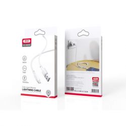 ���� ������ USB 2.0 AM to Lightning 1.0m 2.1A silicone white XO (NB208-L-1-WH) - �������� 2