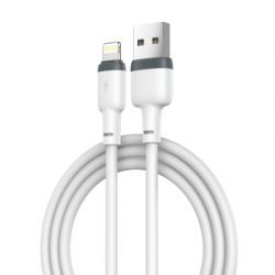 ���� ������ USB 2.0 AM to Lightning 1.0m 2.1A silicone white XO (NB208-L-1-WH)