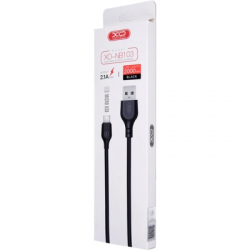 Дата кабель USB 2.0 AM to Micro 5P 2.0m 2.1A black XO (XO-NB103-BK) - Картинка 2