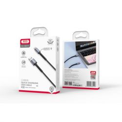 Дата кабель USB 2.0 AM to Micro 5P 1.0m 2.4A black XO (NB215-M-BK) - Картинка 2