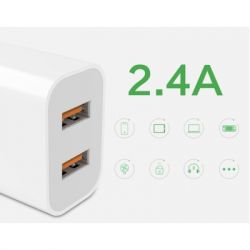 Зарядное устройство Denmen 2xUSB 2.4A white (DM-DC05-WH) - Картинка 3