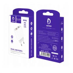 Зарядное устройство Denmen 2xUSB 2.4A white (DM-DC05-WH) - Картинка 7