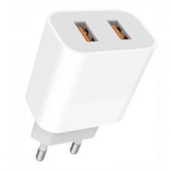 �������� ���������� Denmen 2xUSB 2.4A white (DM-DC05-WH)