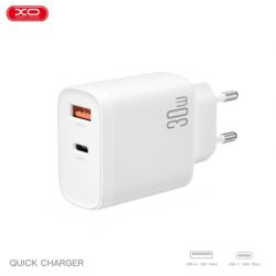 Зарядное устройство XO 1xUSB-C PD30W + 1xUSB QC3.0 (XO-QC16) - Картинка 6