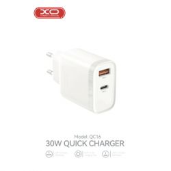 Зарядное устройство XO 1xUSB-C PD30W + 1xUSB QC3.0 (XO-QC16) - Картинка 8