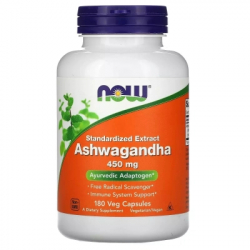 ³������-���������� �������� Now Foods ���������, 450 ��, Ashwagandha, 180 �������������� ������ (NF4593)