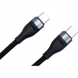 Дата кабель USB-C to USB-C 0.25m black Dengos (NTK-TC-TC-SHRT-BLACK) - Картинка 2