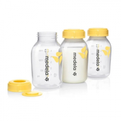 Набор для кормления новорожденных Medela пляшечок для збору і зберігання грудного молока 3 шт х 150 мл (800.0796) - Картинка 2