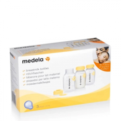 Набор для кормления новорожденных Medela пляшечок для збору і зберігання грудного молока 3 шт х 150 мл (800.0796) - Картинка 3