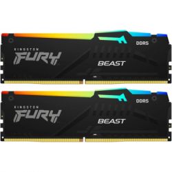     DDR5 128GB (2x64GB) 5600 MHz Beast RGB Kingston Fury (ex.HyperX) (KF556C40BBAK2-128)