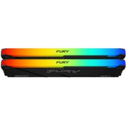 Модуль памяти для компьютера DDR4 16GB (2x8GB) 3200 MHz Beast Black Kingston Fury (ex.HyperX) (KF432C16BB2AK2/16WP) - Картинка 2