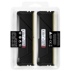 Модуль памяти для компьютера DDR4 16GB (2x8GB) 3200 MHz Beast Black Kingston Fury (ex.HyperX) (KF432C16BB2AK2/16WP) - Картинка 6