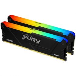     DDR4 16GB (2x8GB) 3200 MHz Beast Black Kingston Fury (ex.HyperX) (KF432C16BB2AK2/16WP)