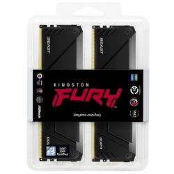 Модуль памяти для компьютера DDR4 32GB (2x16GB) 3200 MHz Beast RGB Black Kingston Fury (ex.HyperX) (KF432C16BB12AK2/32WP) - Картинка 5