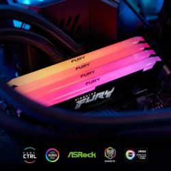 Модуль памяти для компьютера DDR4 32GB (2x16GB) 3200 MHz Beast RGB Black Kingston Fury (ex.HyperX) (KF432C16BB12AK2/32WP) - Картинка 7