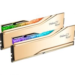 Модуль памяти для компьютера DDR5 64GB (2x32GB) 6000 MHz Trident Z5 Royal Gold G.Skill (F5-6000J2836G32GX2-TR5G) - Картинка 2