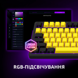 Клавіатура Lorgar KBP70TKLW Wireless TKL Mechanical Pro UA Black/Red (LRG-KBP70TKLW-BK-US) - Картинка 10