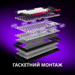 Клавіатура Lorgar KBP70TKLW Wireless TKL Mechanical Pro UA Black/Red (LRG-KBP70TKLW-BK-US) - Картинка 6