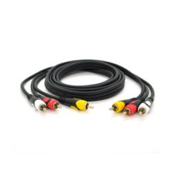 ������ ������������� 3xRCA M to 3xRCA M 1.8m black Voltronic (YT-3�RCA(M)/3�RCA(M)-1.8P)