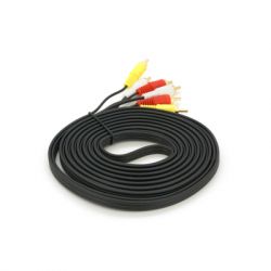 Кабель мультимедійний 3xRCA M to 3xRCA M 5.0m black Voltronic (YT-3хRCA(M)/3хRCA(M)-5.0G) - Картинка 2