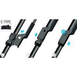 Щетка стеклоочистителя OXIMO 600+400 мм (WC4006001) - Картинка 4