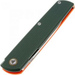 Нож SRM Qrick, Sandvik14C28N, G10, помаранчево-зелений (408L-GX) - Картинка 5