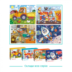 Пазл DoDo Ведмедик-тракторист, 30 елементів (300371) - Картинка 6