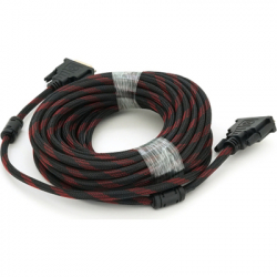   DVI M to DVI M 10.0m 24+1pin black/red Merlion (YT-DVI(M)/(M)NY/RD-10m)