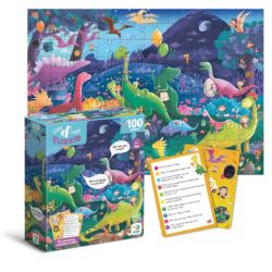 Пазл DoDo Ищи и находи Страна динозавров, 100 элементов (300669) - Картинка 2
