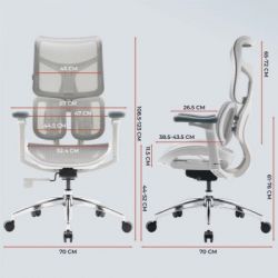 Офисное кресло Sihoo DORO S100 Mesh White (S100-M302) - Картинка 12