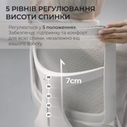 Офисное кресло Sihoo DORO S100 Mesh White (S100-M302) - Картинка 9