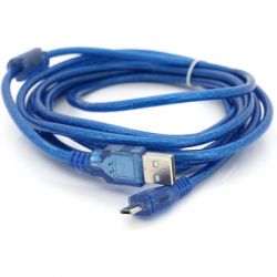 ���� ������ USB 2.0 AM to Micro 5P 3.0m blue Voltronic (YT-AM/Mc-3B/02140)