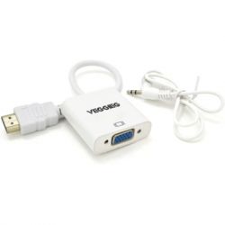 ���������� HDMI M to VGA F + Audio 0.25m white VEGGIEG (YT-C-H-V2W)