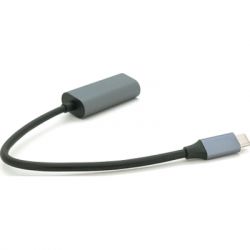 Перехідник USB-C to RJ45 0.18m 1000Mbps gray Voltronic (YT-Type-C(M)/RJ-45(F)-G/27033) - Картинка 2