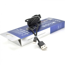 Дата кабель USB 2.0 to Lightning 2.0m 2A magnetic nylon black PiPo (18166) - Картинка 5