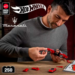 Конструктор Mattel Brick Shop Hot Wheels Speed Maserati 250 деталей (JFR90) - Картинка 6