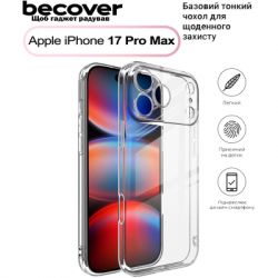 ����� ��� ���������� �������� BeCover Apple iPhone 17 Pro Max Transparent (713763)
